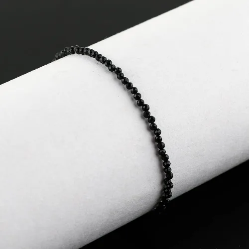 Miniatura 3 de TGH Pulsera de cuentas naturales con piedras preciosas microfacetadas, joyería para ella, cristales curativos energéticos de piedra natal, cadena