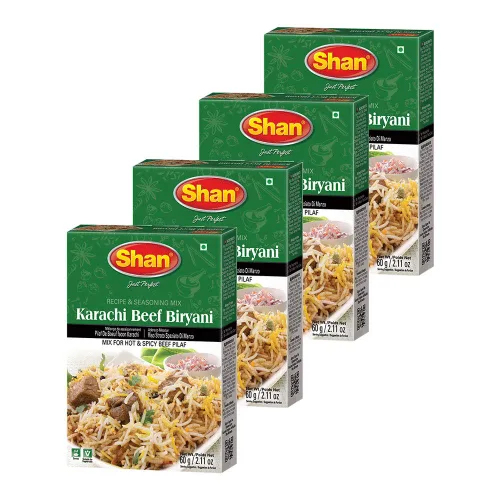 Miniatura 86 de Shan Korma Recipe and Seasoning Mix 1.76 oz (50g) - Spice Powder for Traditional Meat in Yogurt Sauce - Suitable for Vegetarians - Airtight Bag in a