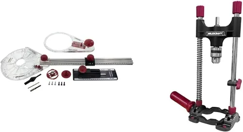 Miniatura 8 de Milescraft 1219 Kit de guía circular - Plantilla de corte circular de router de precisión para cortar/enrutar círculos desde 1.5" hasta 52" con base
