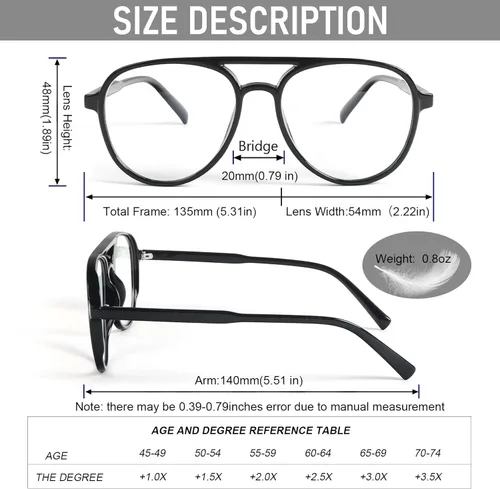 Miniatura 2 de DXYXYO Lentes de lectura retro estilo aviador para mujer, para hombre, ligeros, con bloqueo de luz azul, para lectura de computadora