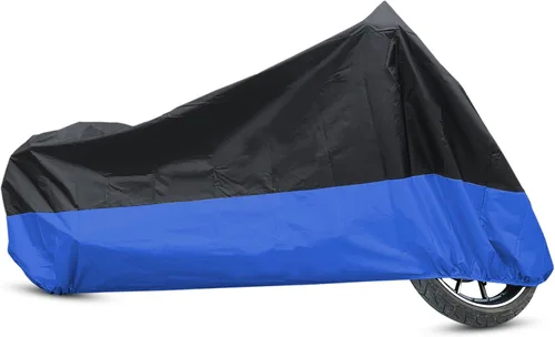 Miniatura 10 de uxcell L 190T Protector contra la Lluvia y el Polvo en Negro y Azul para Patinete y Motocicleta Honda de 86 Pulgadas
