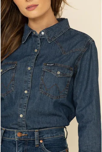 Miniatura 4 de Wrangler Camisa retro de manga larga para mujer