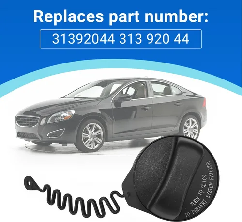 Miniatura 3 de Tapa de llenado de gasolina para tanque de combustible para Volvo S60 Cross Country S80 V60 Cross Country V70 XC60 XC70 XC90 Reemplazar 31392044 313