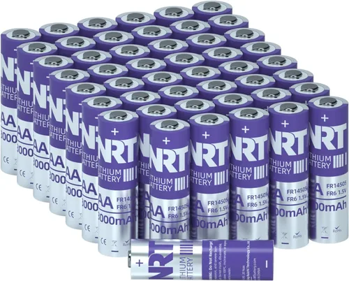 Miniatura 12 de NRT Paquete de 8 pilas AA de hierro de litio Ultimate Double A, baterías de litio AA de 1.5 V 3000 mAh de larga duración para cámara Blink