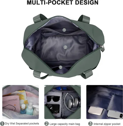 Miniatura 7 de Bolsa de viaje - 3, A6-verde, Bolsa de viaje