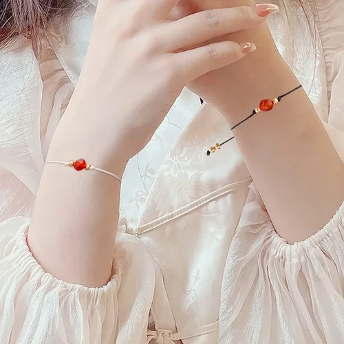 Miniatura 5 de Pulsera de cornalina cruda, pulsera ajustable, cristal, pulsera ajustable de oro
