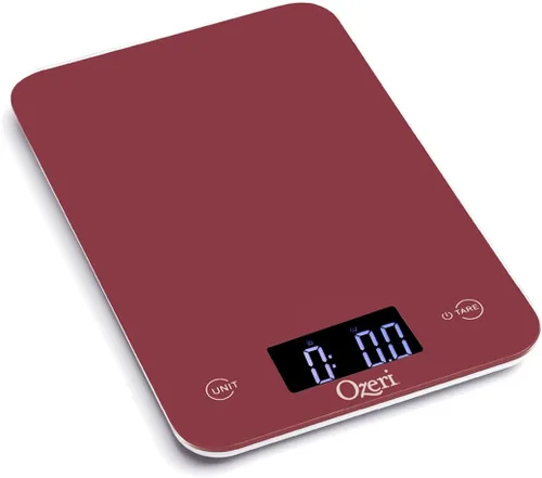 Miniatura 10 de Ozeri Touch - Báscula digital profesional de cocina (edición de 12 libras) en vidrio templado Verde Cala