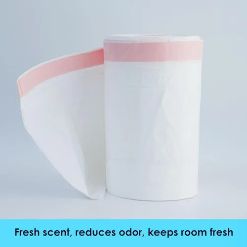 Miniatura 8 de HygiCare Bolsas de basura de cocina de 13 galones de alto, 200 bolsas de basura con cordón de aroma fresco, preseparadas, control de olores, ultra