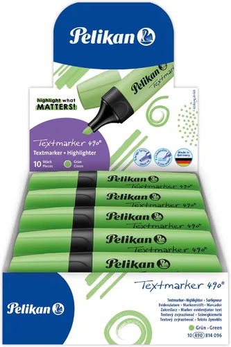 Miniatura 2 de Pelikan Resaltadores 490, verde, paquete de 10 en caja