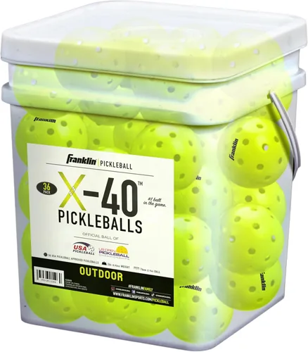 Miniatura 7 de Franklin Sports X-40 pelotas de Pickleball al aire libre - Bola oficial del Pickleball de EE. UU., APP Tour + US Open - Tamaño reglamentario Lava