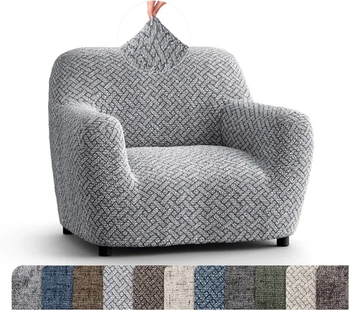 Miniatura 33 de PAULATO BY GA.I.CO. Funda para silla – Funda elástica para sillón – Funda de sillón para mascotas y niños – Fundas suaves para silla – Protector