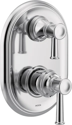 Miniatura 5 de Moen UT3322BN Belfield M-CORE Serie 3 - Moldura de ducha con 2 manijas con válvula de transferencia integrada, requiere válvula, níquel cepillado