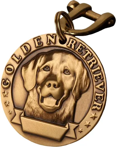 Miniatura 21 de Etiquetas de identificación para mascotas de cobre puro, etiquetas de nombre de perro personalizadas en relieve 3D con letras personalizadas