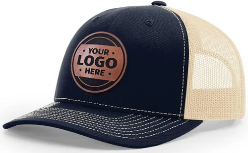 Miniatura 49 de Sombrero de parche de cuero de camionero personalizado grabado con láser