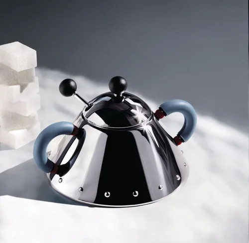 Miniatura 2 de Alessi 9097 B Azucarero Y Cuchara, Negro