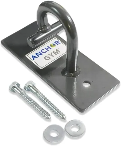 Miniatura 12 de Anchor Gym Anclaje de montaje en pared para entrenamiento – Estación de ejercicio de anclaje de entrenamiento para correas de peso corporal, bandas