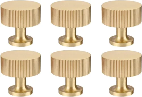 Miniatura 19 de RZDEAL - 4 tiradores dorados de gabinete de latón macizo, centros de agujeros de 3 pulgadas, para manijas de gabinete de cocina, cajón, baño