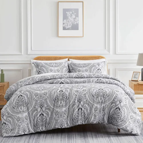 Miniatura 67 de SouthShore FINE LINENS Colección Perfect Paisley - Calidad premium, suave, resistente a las arrugas, la decoloración y las manchas, de fácil