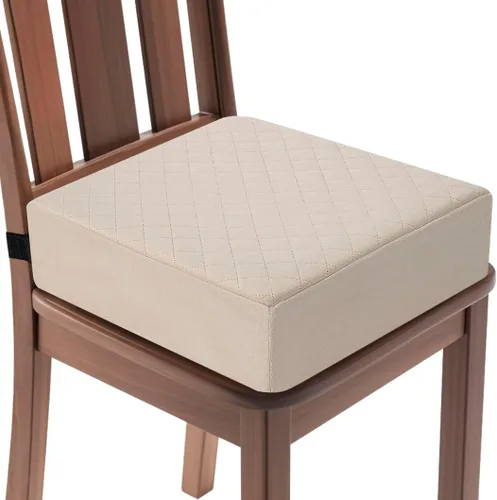 Cojín elevado para adultos, 16 x 16 x 4.5 pulgadas, cojín de asiento de firmeza media para el hogar, oficina, silla de ruedas, automóvil, funda