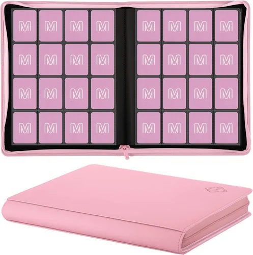 Miniatura 25 de Carpeta de Tarjetas Premium de 16 Bolsillos, Carpeta de Tarjetas de Intercambio Sostiene hasta 1000+ Tarjetas Álbum de Colección de Tarjetas 44 negro