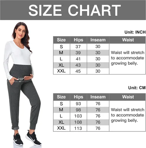 Miniatura 9 de PACBREEZE Pantalones de maternidad para mujer, pantalones deportivos de entrenamiento sobre el vientre, pantalones de pijama elásticos para embarazo