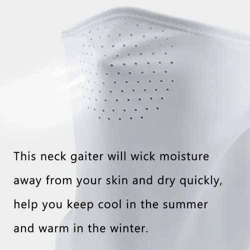 Miniatura 3 de Protector facial unisex UV multiusos protector para el cuello, polaina elástica para la cara con bucles para las orejas