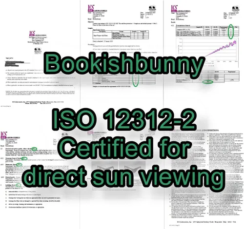 Miniatura 9 de Bookishbunny 5 pares de gafas de papel de los espectadores del eclipse solar que ven el sol ISO certificaron 5pk, Varios