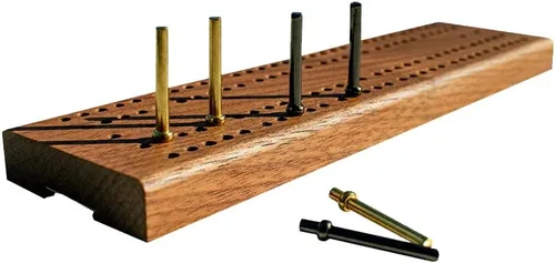 Miniatura 3 de Alex Cramer Spinner Domino Set. Estuche de cuero caramelo - Juego de dominó profesional para torneos de viajero - con Spinners - 28 dominós doble