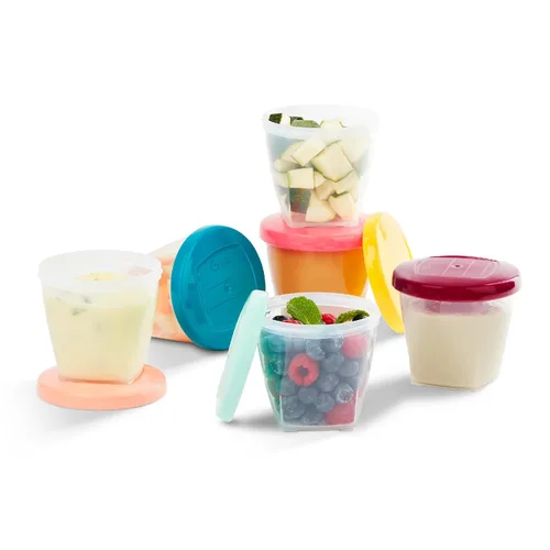 Miniatura 8 de Babymoov – 4 piezas contenedores de almacenamiento de alimentos.