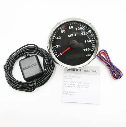 Miniatura 5 de SAMDO Universal GPS Velocímetro Barco Medidor con Odómetro 3.346 in 160MPH, ATV Motocicleta Marina GPS Velocímetro
