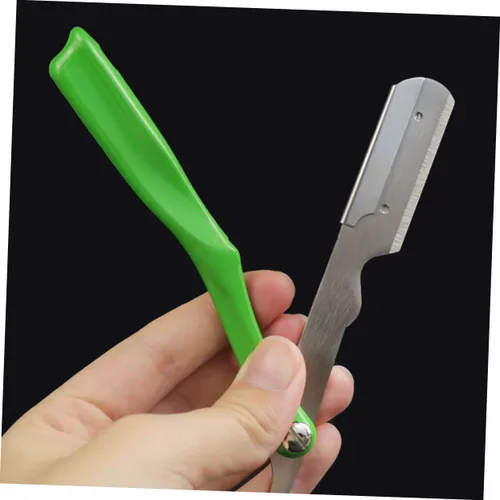 Miniatura 3 de Beavorty 2 unids mango ergonómico Barber Razor Blade Holder Barber Shop Blade Holder para el hogar