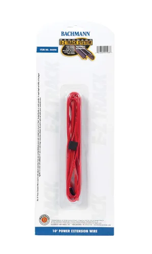 Miniatura 2 de Bachmann Trenes - PISTA E-Z - ALAMBRE DE EXTENSIÓN DE POTENCIA 10' - ROJO (1/tarjeta)