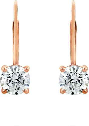 Miniatura 2 de Tienda Essentials Pendientes de plata de ley chapados en platino con circonita con elementos infinitos (anteriormente colección Tienda)