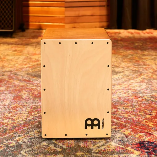 Miniatura 10 de Cajón para música, compacto, de madera de abedul con lazos internos marrón claro/natural