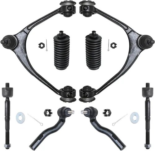 Miniatura 298 de Detroit Axle - Kit de brazos de control de extremo delantero de 8 piezas para Dodge Dakota 00-04, Durango 00-03, 4 brazos de control superior e