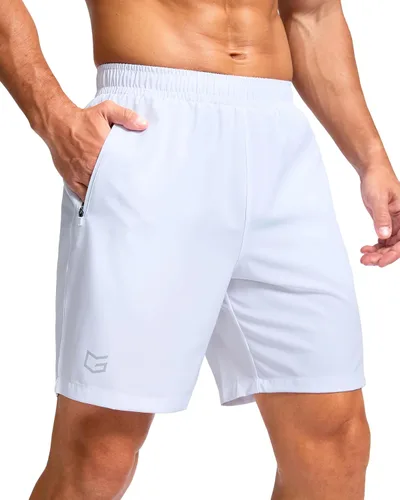 Miniatura 66 de G Gradual Pantalones cortos deportivos para correr para hombre con bolsillos con cremallera, de secado rápido, de 7 pulgadas, 5 pulgadas, 9