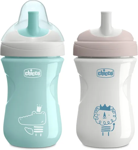 Miniatura 8 de Chicco Vaso Entrenador Deportivo con Boquilla Semifirme, Resistente a Mordeduras y Tapa sin Derrames, 9 onzas. Apto para Lavavajillas