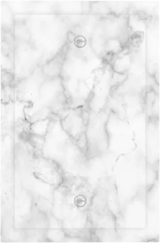 Miniatura 12 de Cubierta decorativa de interruptor de luz de mármol blanco y gris, placa frontal de plástico de 1 banda para decoración de baño, hogar, dormitorio