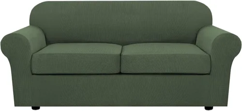 Miniatura 42 de H.VERSAILTEX - 3 fundas de sofá elásticas para 2 cojines de sofá. Fundas para muebles de sala de estar (funda base más 2 fundas de cojín de asiento)