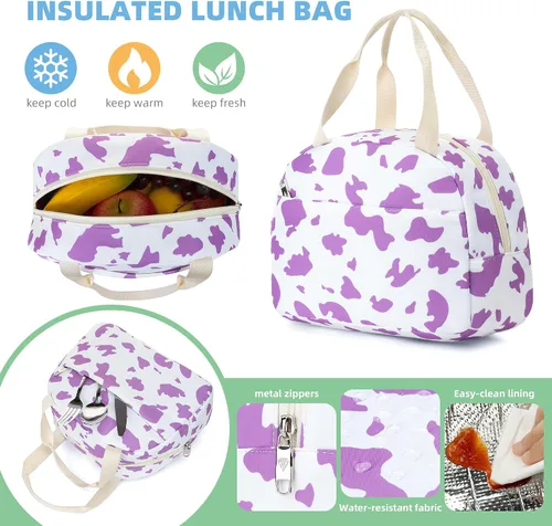 Miniatura 5 de Hidds Mochila para niñas, 3 piezas, mochilas escolares universitarias, juego de bolsa de libros para niños con lonchera, mochila escolar, mochila
