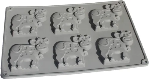 Miniatura 3 de X-Haibei Molde de silicona de vaca lechera para chocolate, galletas, dulces, gelatina y jabón, 1.4 onzas por cavidad, grado alimenticio, fácil