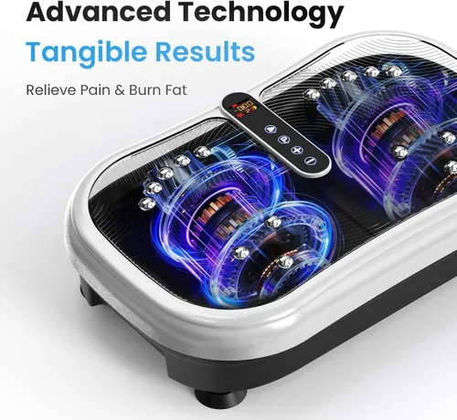 Miniatura 5 de AXV Vibration Plate Exercise Machine Whole Body Workout Music Vibrate Fitness Platform Lymphatic Drainage Machine for Weight Loss Shaping Toning