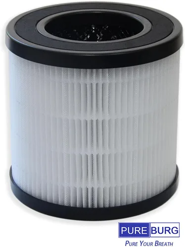 Miniatura 4 de PUREBURG Filtros de repuesto compatibles con Purivortex AC201B y purificadores de aire FULMINARE PU-P05, paquete de 4 unidades H13 True HEPA de 3