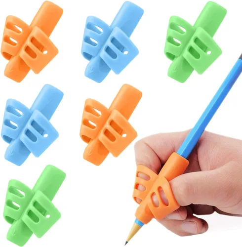 Miniatura 10 de JuneLsy - Empuñaduras de lápices para niños, escritura a mano, corrección de postura, entrenamiento de escritura para niños pequeños, preescolares