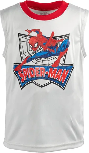 Miniatura 7 de Marvel Conjunto de traje de 3 piezas de Spider-Man de los Vengadores camiseta sin mangas y pantalones cortos