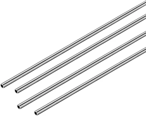Miniatura 6 de uxcell Tubo redondo de acero inoxidable 304 0.079 in OD 0.012 in espesor de pared 9.843 in longitud tubo recto sin costura 4 piezas