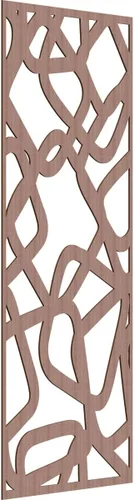 Miniatura 50 de Acme Paneles de pared decorativos de madera con calado, 9 3/8 pulgadas de ancho x 24 3/8 pulgadas de alto x 1/4 de alto, roble rojo