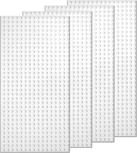 Miniatura 8 de EKIND 4 placas base clásicas de 5 x 10 pulgadas, compatibles con ladrillos de juguete de las principales marcas, fomenta la lógica y la creatividad