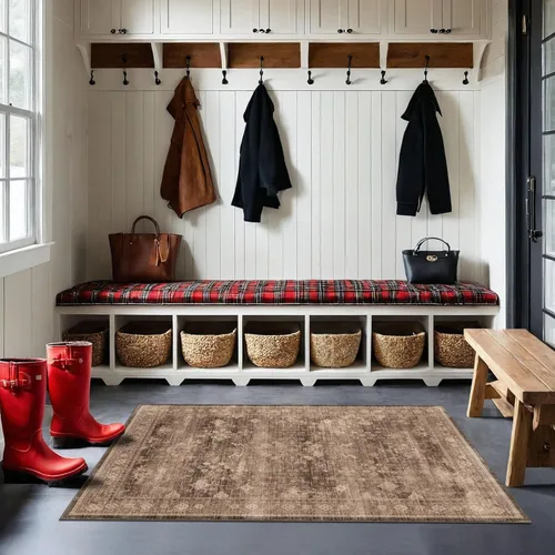 Miniatura 203 de Alfombra Boho Negra para Sala de Estar - Alfombra de Área Lavable de 10x14 Pies, Alfombras de Comedor para Debajo de la Mesa, Alfombra Suave de Pelo