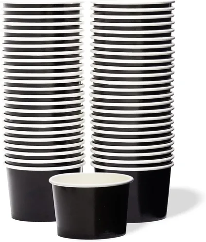 Miniatura 9 de MATICAN Vasos de papel para helado, 100 cuencos de postre desechables de 11 onzas para alimentos calientes o fríos, suministros de fiesta de 11